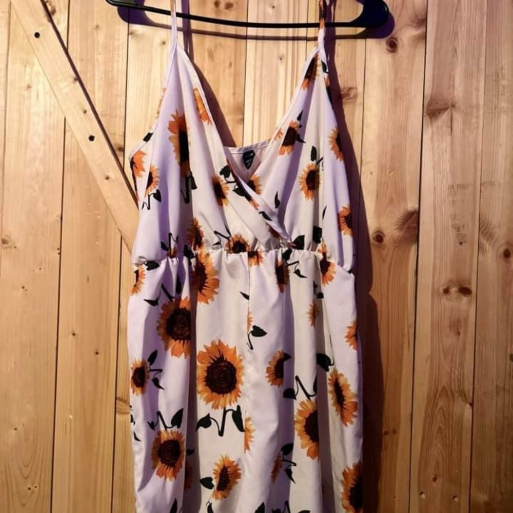 Sunflower shorts romper